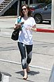 lily collins finishes off work week gym session 01