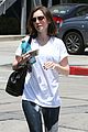 lily collins finishes off work week gym session 02