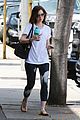 lily collins finishes off work week gym session 10