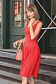 taylor swift red dress meredith met gown 01