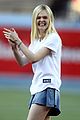 elle fanning first pitch dodgers game 08