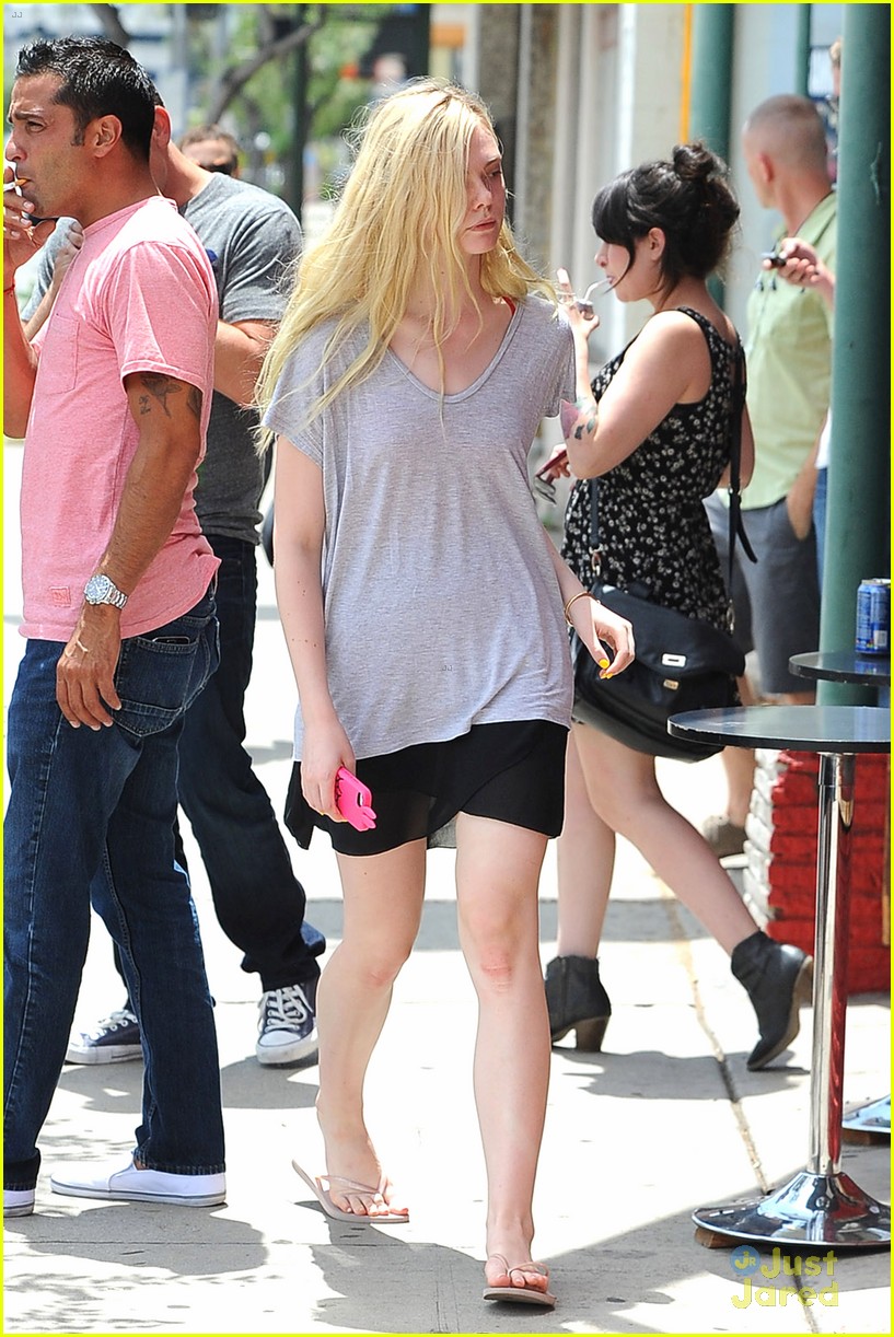 elle fanning switches casual chic outfits errands 14