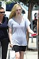 elle fanning switches casual chic outfits errands 06