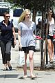 elle fanning switches casual chic outfits errands 10