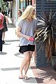 elle fanning switches casual chic outfits errands 15