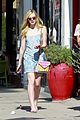 elle fanning switches casual chic outfits errands 30