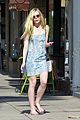 elle fanning switches casual chic outfits errands 35
