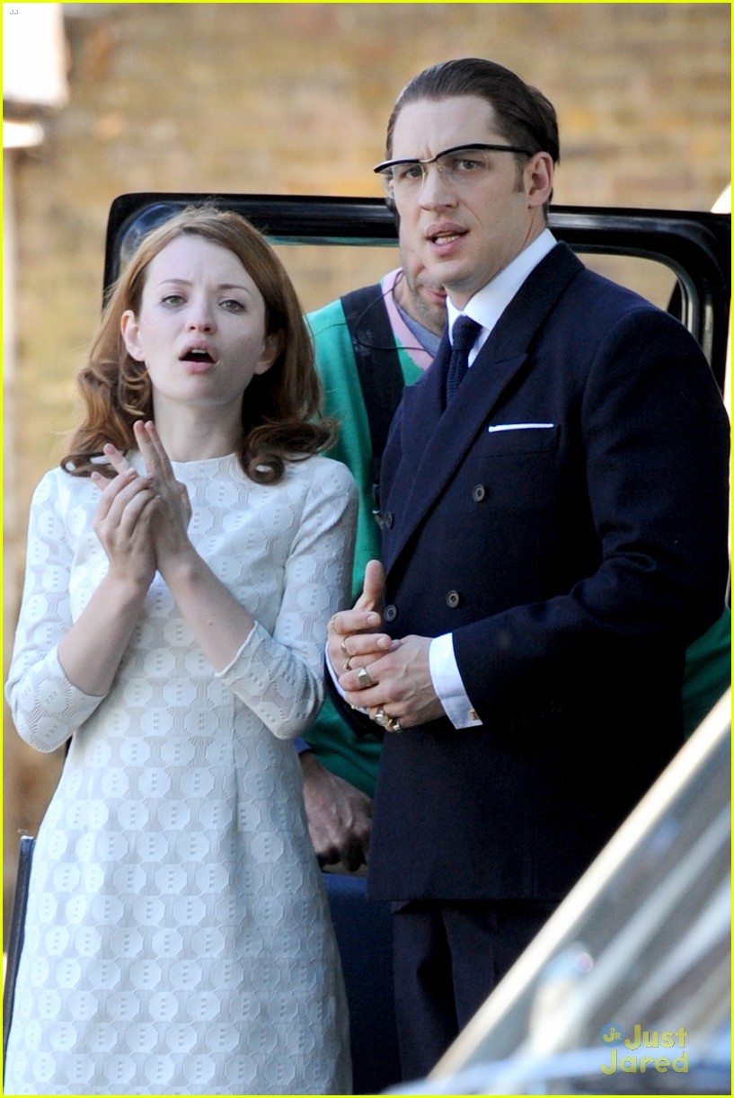 emily browning tom hardy legend filming london 01