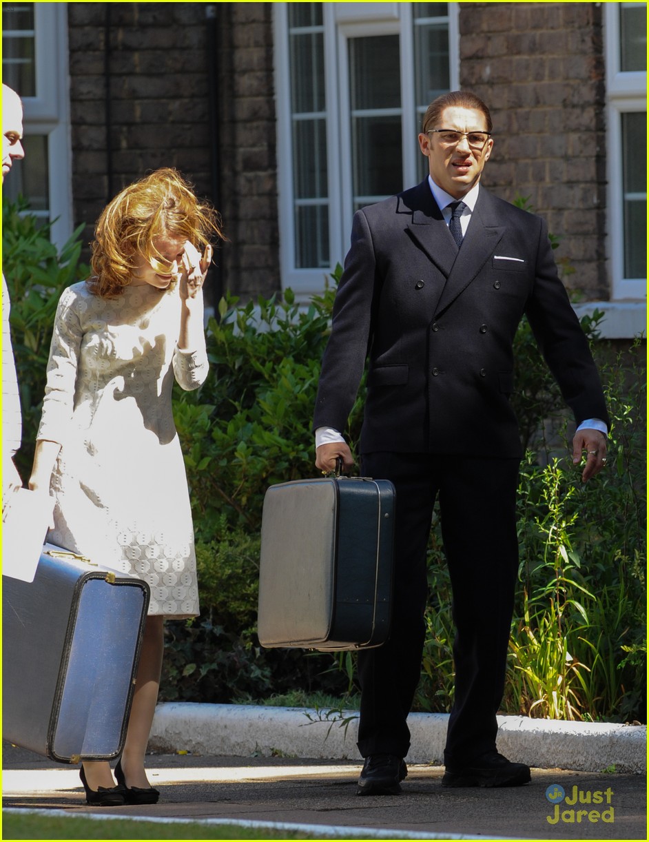 emily browning tom hardy legend filming london 23