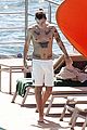 harry styles shirtless ponytail pool italy 10