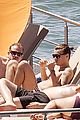 harry styles shirtless ponytail pool italy 14