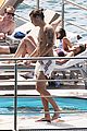 harry styles shirtless ponytail pool italy 25