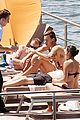 harry styles shirtless ponytail pool italy 30