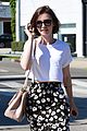 lily collins salon stop before holiday 17