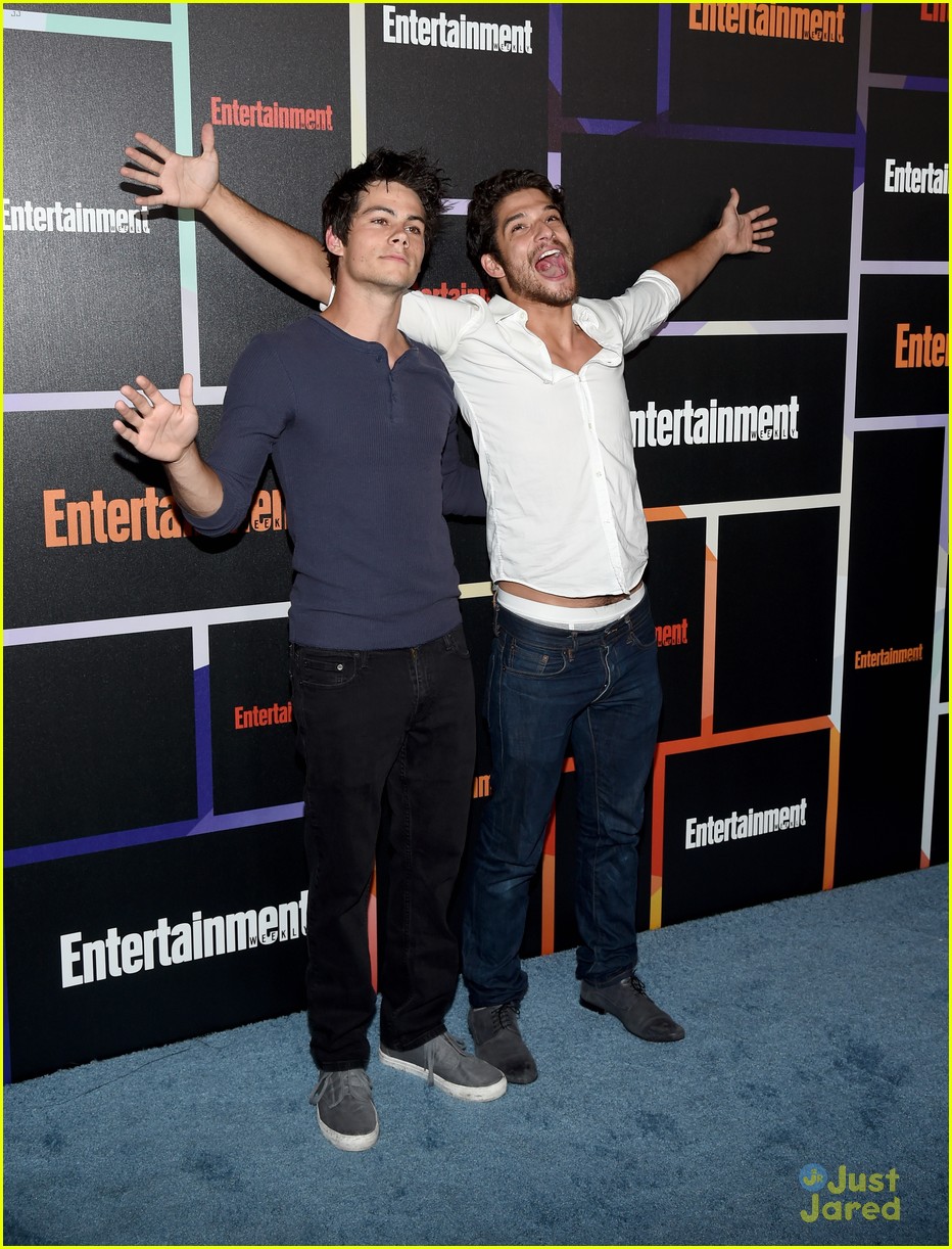 tyler posey dylan obrien ew comic con party 2014 03