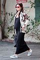 rachel bilson wears a form fitting dress to accentuate her baby bump 09