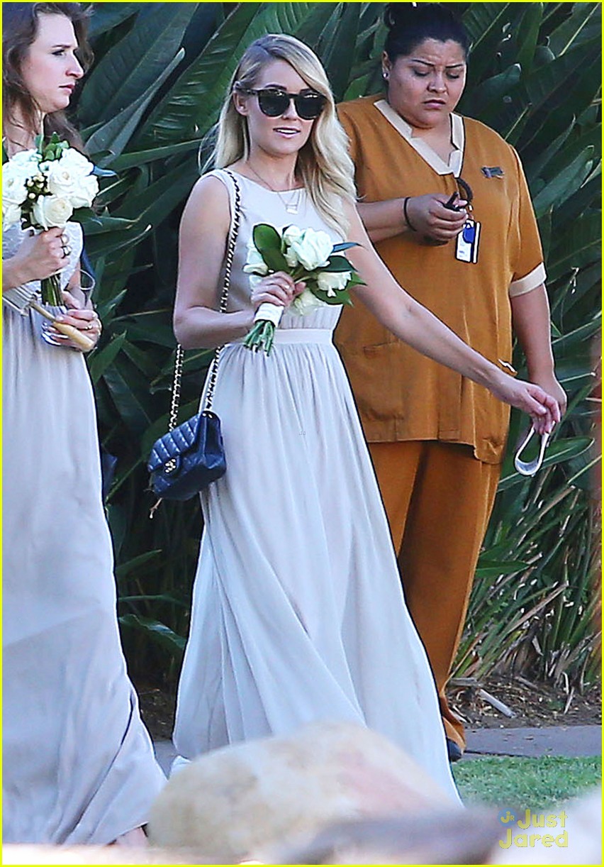 Lauren Conrad Gets Some Wedding Practice as a Bridesmaid at a