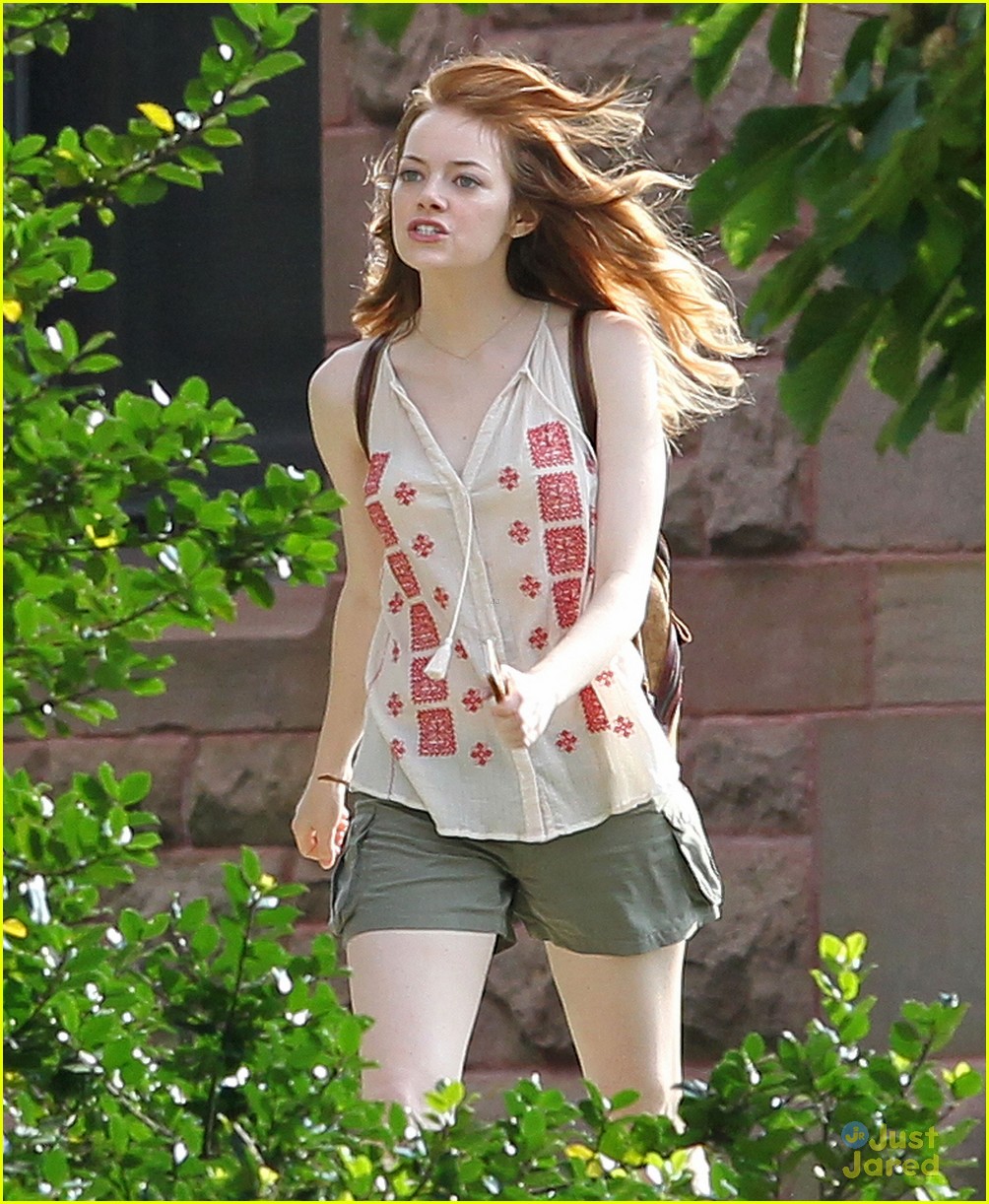 emma stone is having a fit for a scene woody allen film 06