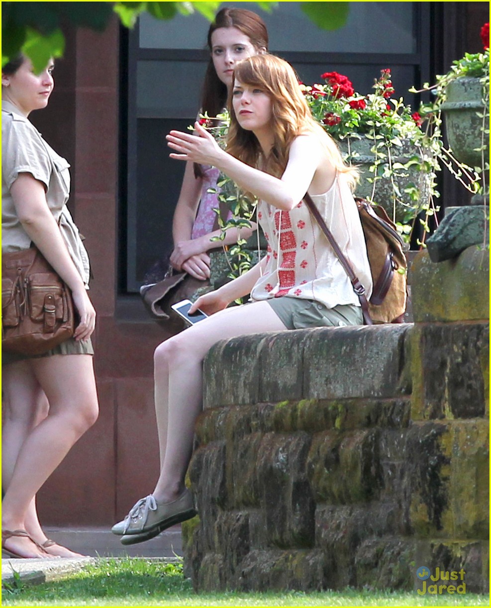 emma stone is having a fit for a scene woody allen film 07
