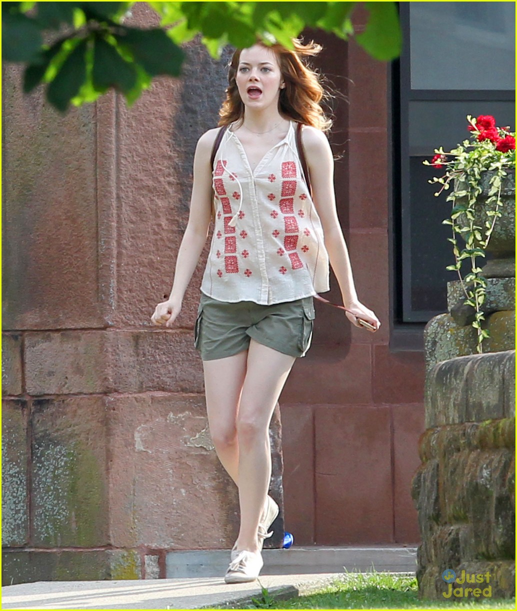 emma stone is having a fit for a scene woody allen film 08