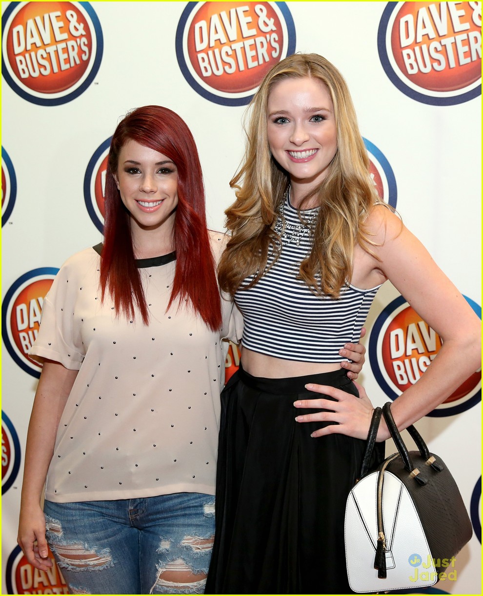 greer grammer shenae grimes more dave busters opening 06