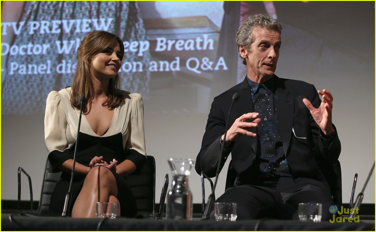 jenna coleman peter capaldi doctor who cardiff event 22