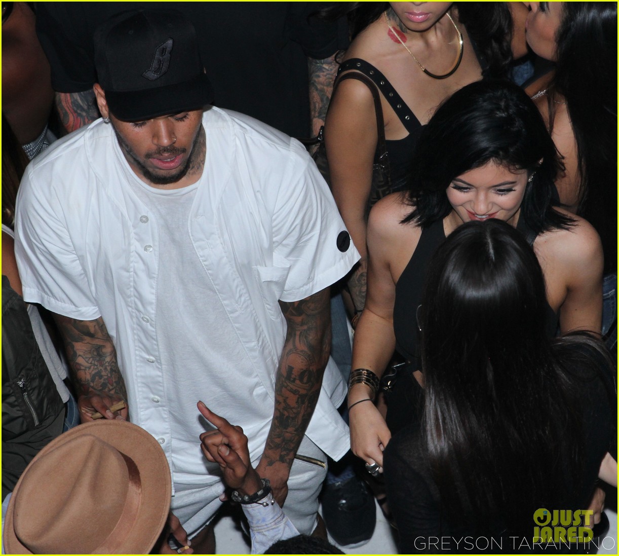 justin bieber kendall kylie jenner hit chris browns 1oak party before shooting 07