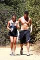 lea michele boyfriend matthew paetz goes shirtless hike 05