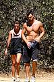 lea michele boyfriend matthew paetz goes shirtless hike 12