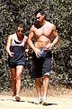 lea michele boyfriend matthew paetz goes shirtless hike 15