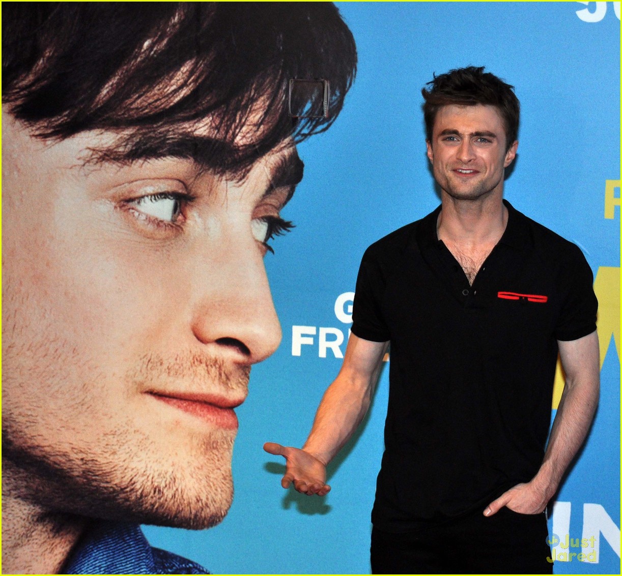 daniel radcliffe pose with fans what if dublin 22