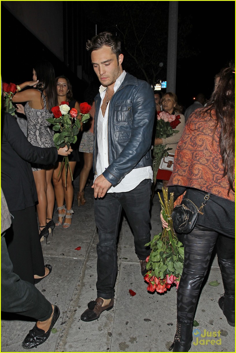 ed westwick shows off some chest at bootsy bellows 03