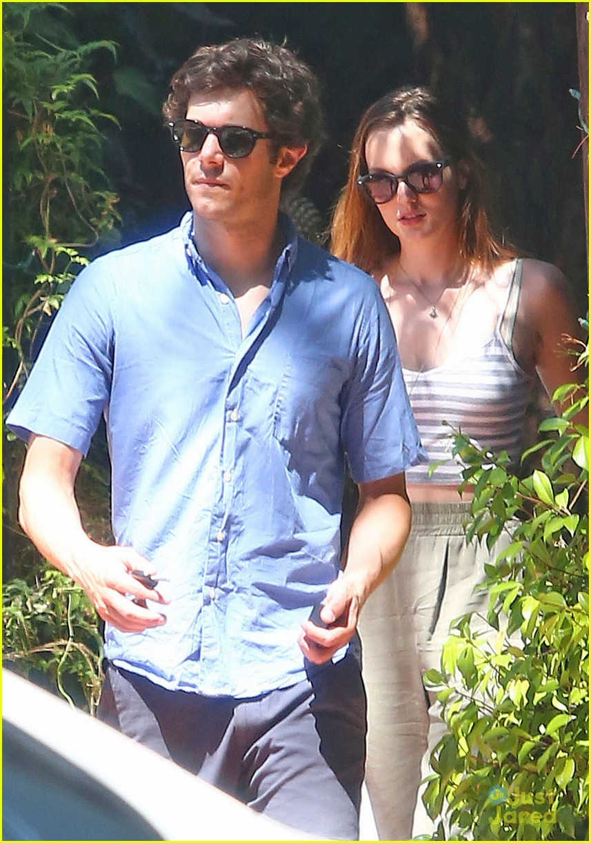 leighton meester adam brody share sweet embrace after lunch 04