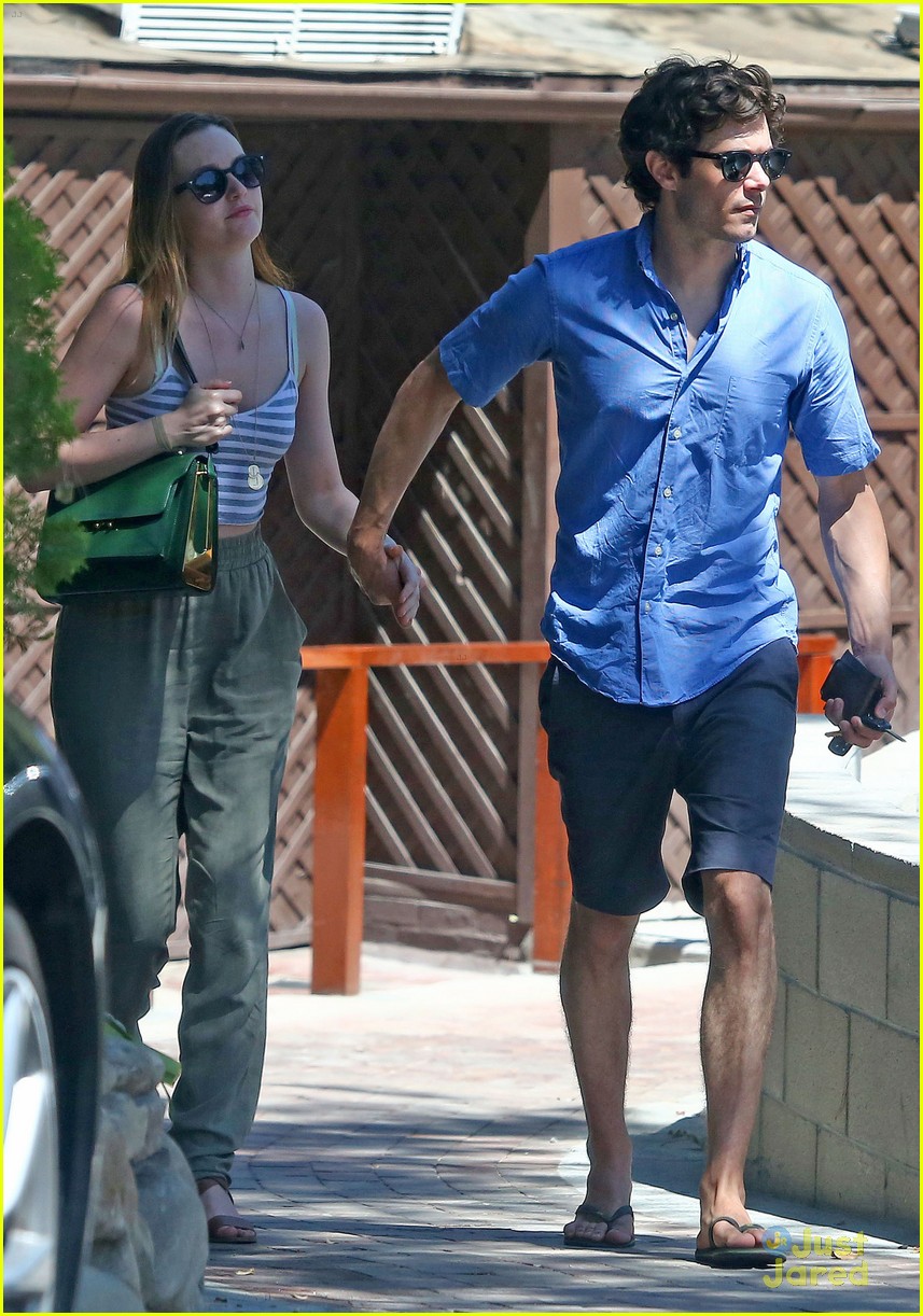 leighton meester adam brody share sweet embrace after lunch 11