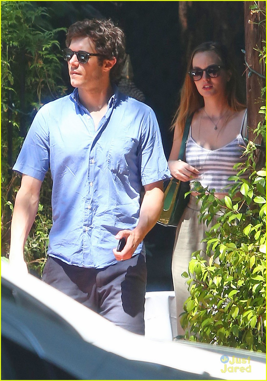 leighton meester adam brody share sweet embrace after lunch 14
