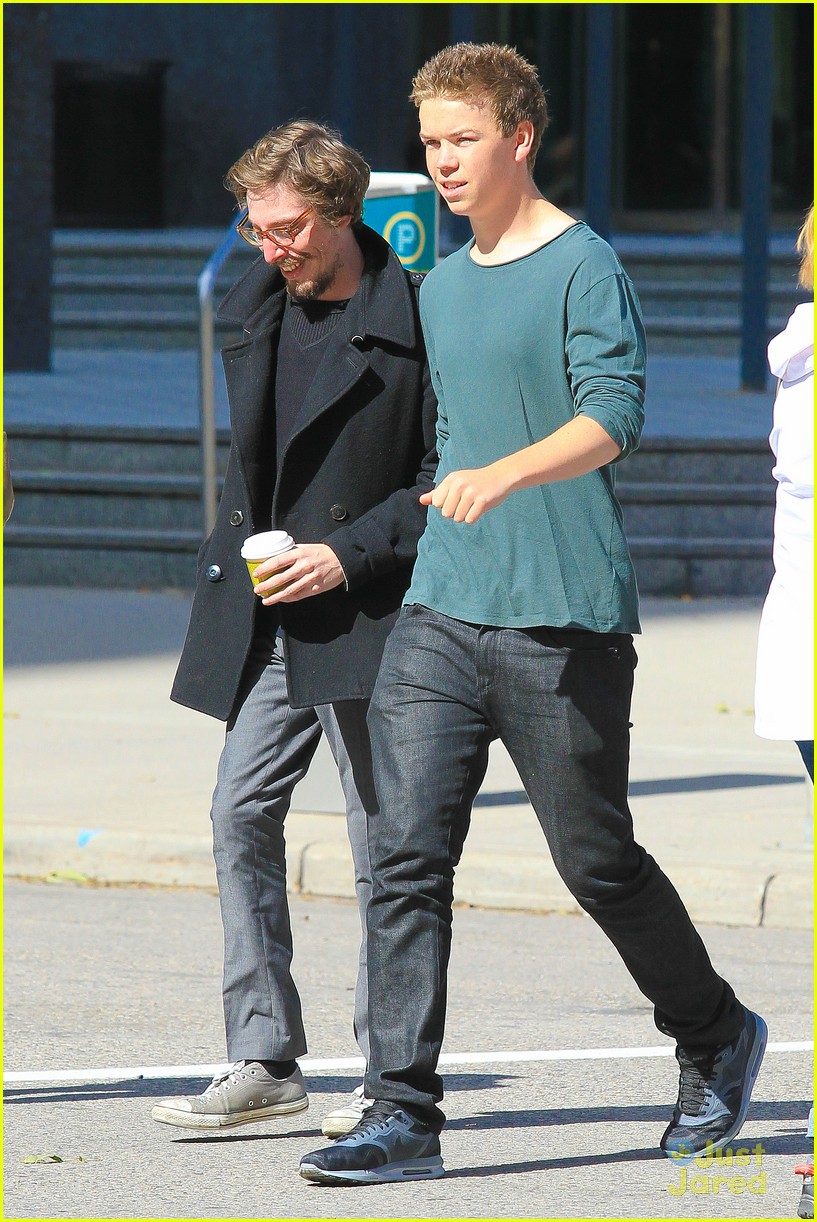 will poulter on set costars 08