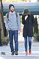emma stone gets shy during stroll with andrew garfield 01