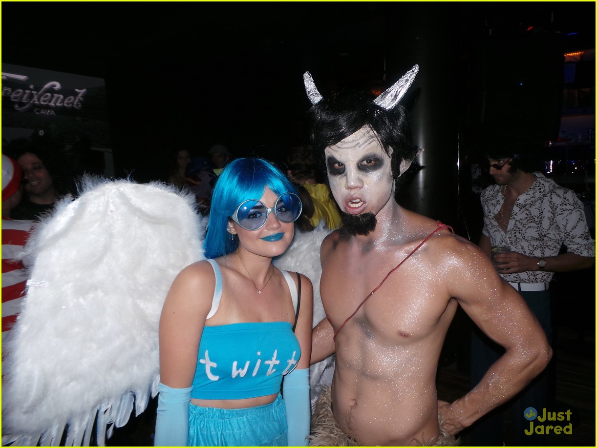 colton haynes lucy hale halloween party costume 09