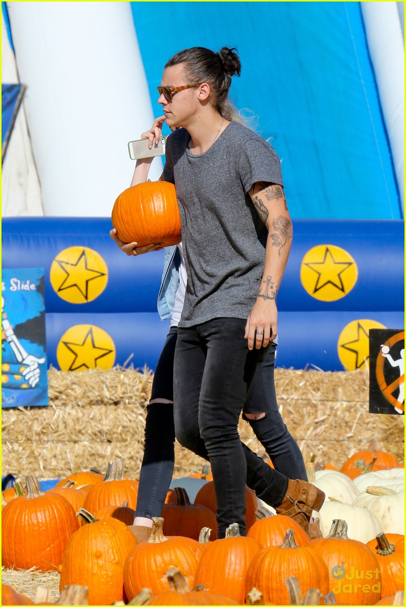 harry styles goes pumpkin picking with erin foster 19