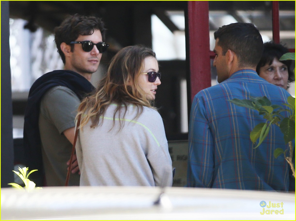 leighton meester adam brody take their family to lunch 07
