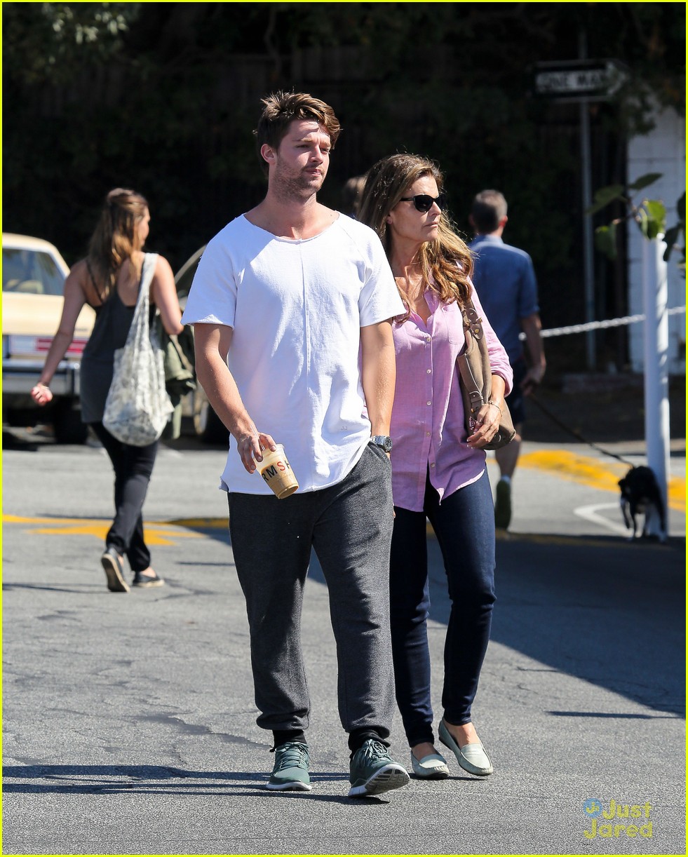 patrick schwarzenegger spends the morning with his mom 17