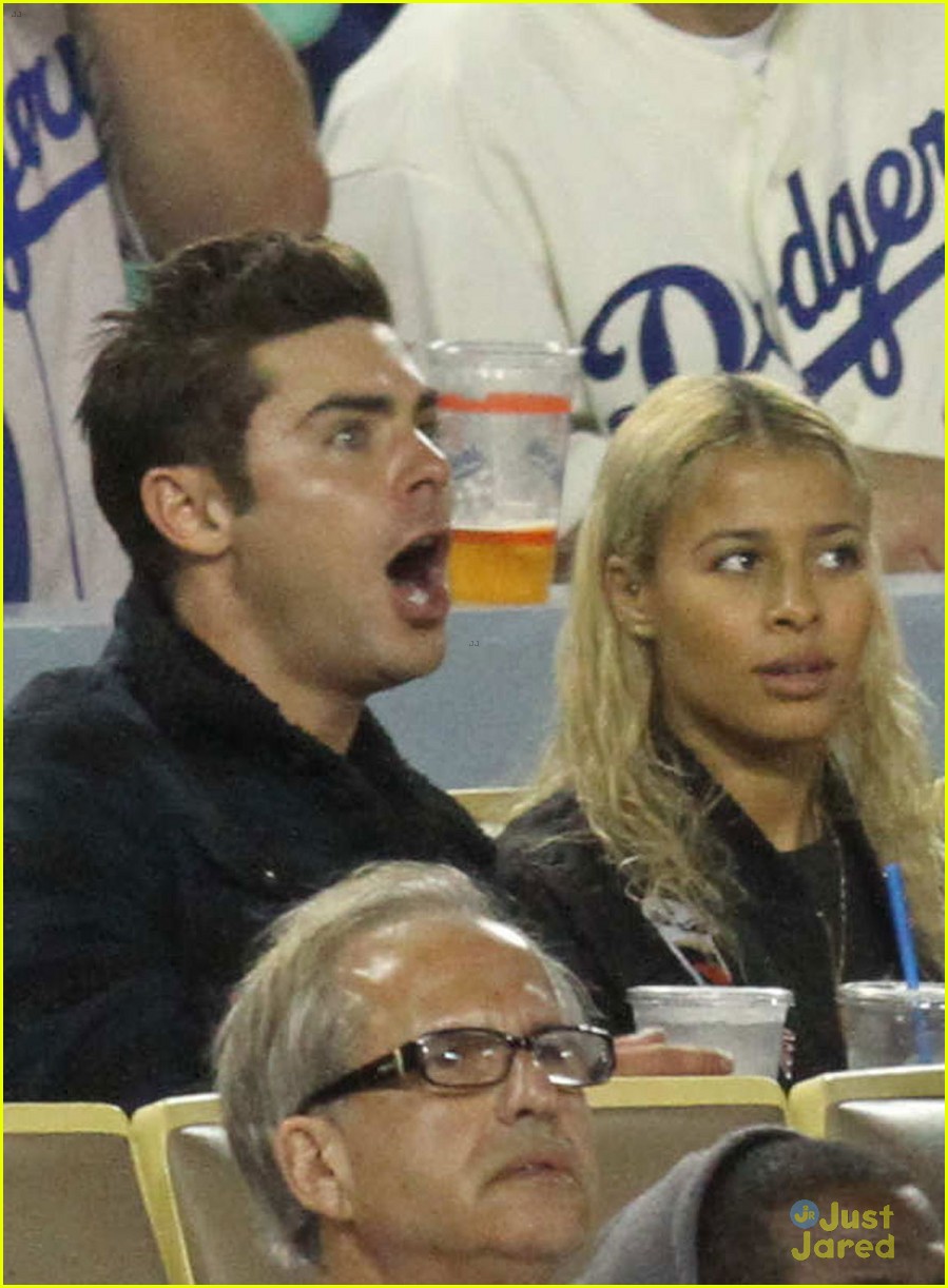 zac efron sami miro went to a dodgers game last month 01