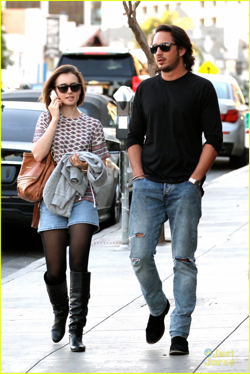 lily collins steps out with mystery man 09