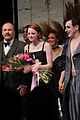 emma stone takes her opening night bow in cabaret 07