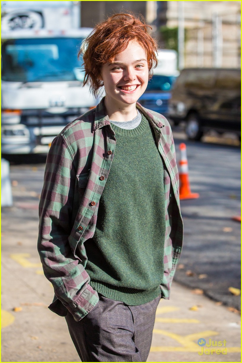 elle fanning is all about the plaid on three generations 02