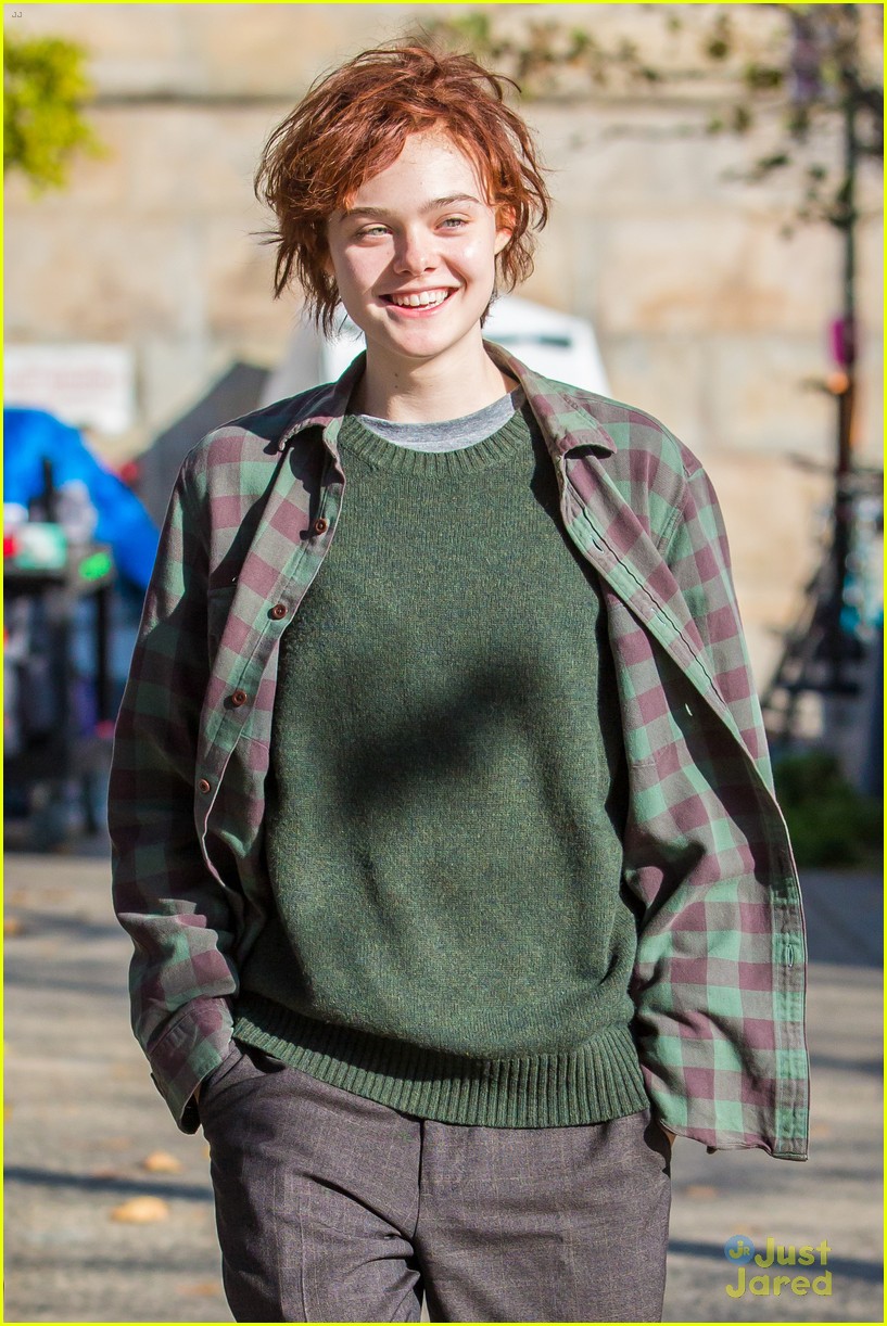 elle fanning is all about the plaid on three generations 07