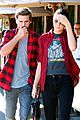 kendall jenner scott disick match in red flannel shirts 04