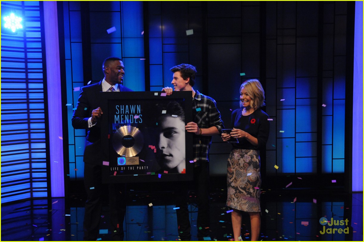 shawn mendes gold plaque kelly michael 01