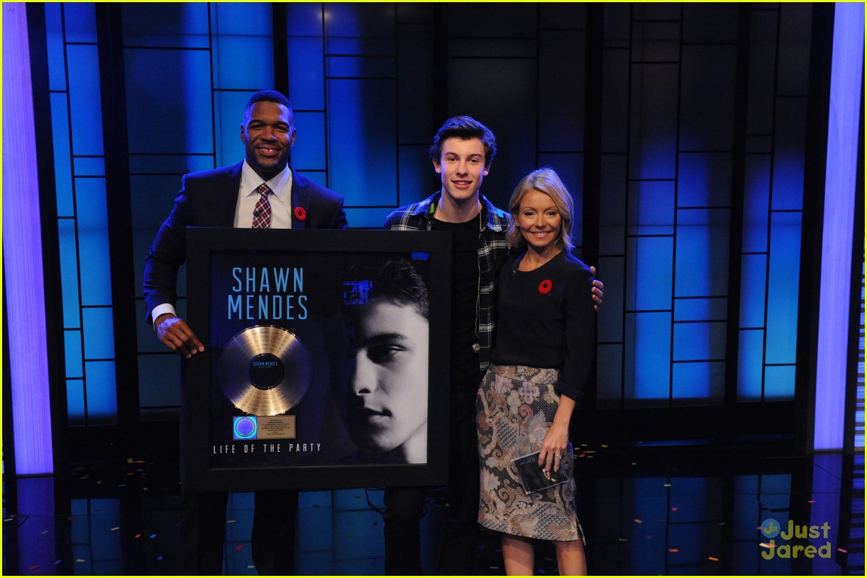 shawn mendes gold plaque kelly michael 02