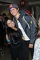 ansel elgort poses with fans airport 05